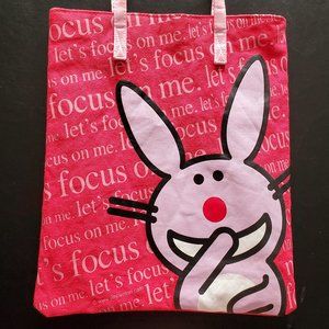 Happy Bunny Tote Let's Focus on Me Jim Benton Bag